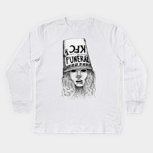 Buckethead Sketch Kids Long Sleeve T-Shirt